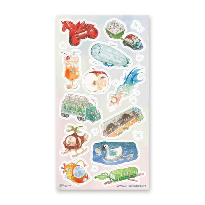 STICKII – wholesale Sticker – Creative Travels Sticker Sheet