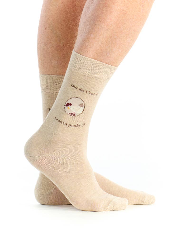 Pom de pin - Wholesale Socks - Unisex - Sock the chicken or the egg