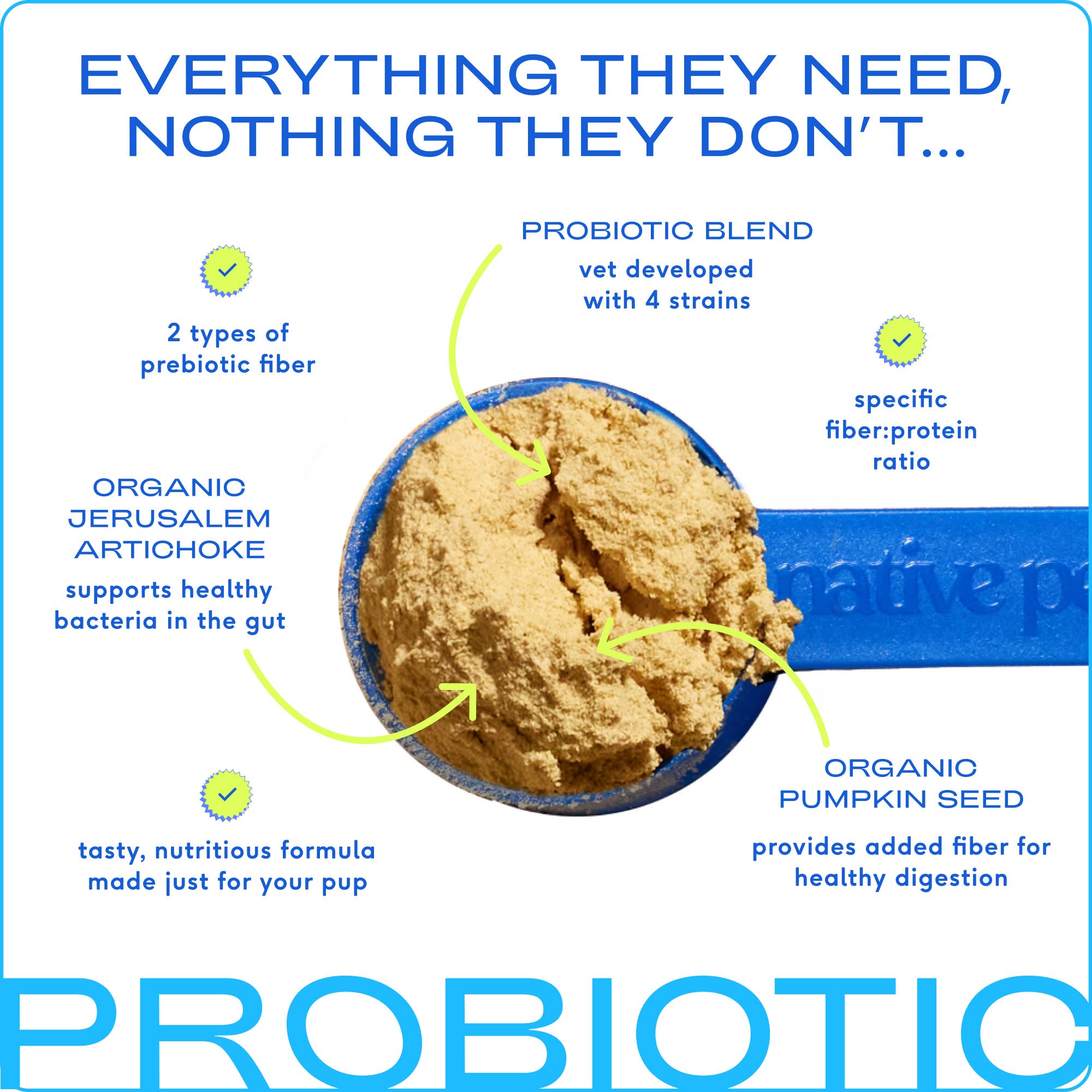 Native Pet - Wholesale Pet Supplement - Dog - Probiotic & Prebiotic Powder Vet-Formulated Supplement5