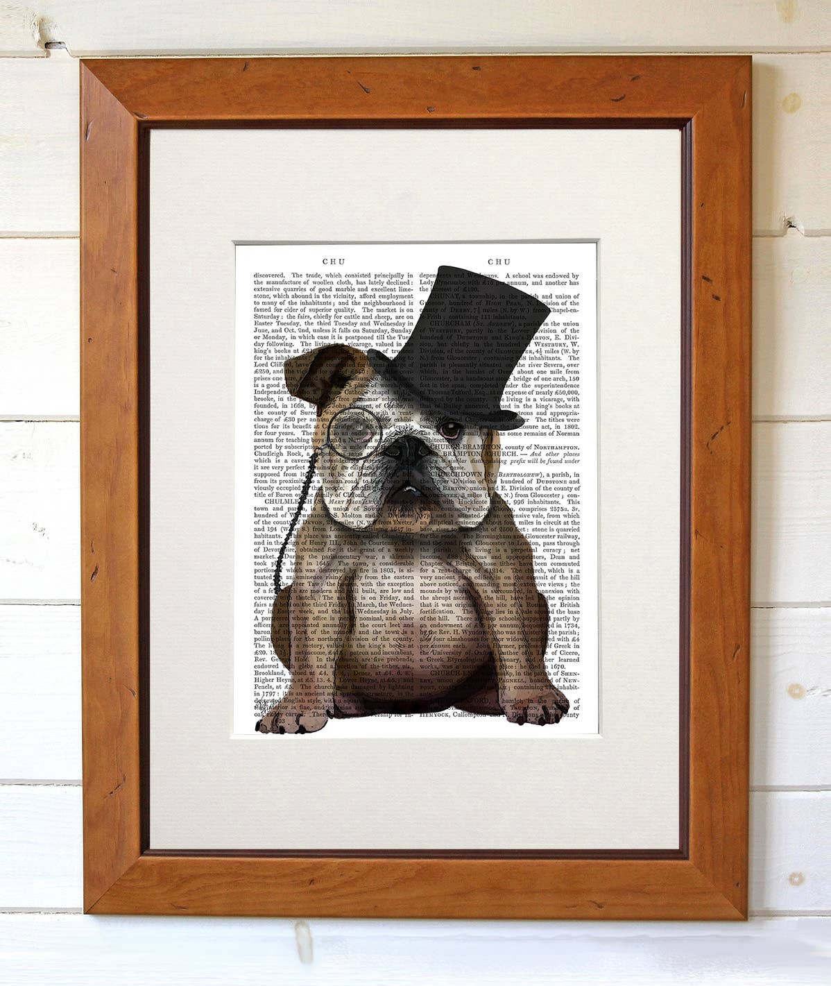 FabFunky Ltd - Wholesale Art Print - English Bulldog Formal Hound and Hat, Dog Book Art Print2