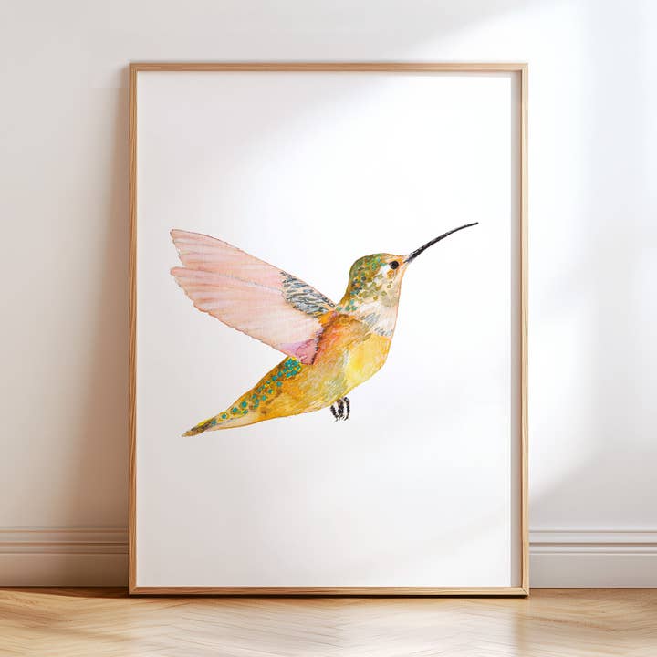 Rufous Hummingbird (Vertical Orientation) for wholesale by Snoogs & Wilde Art