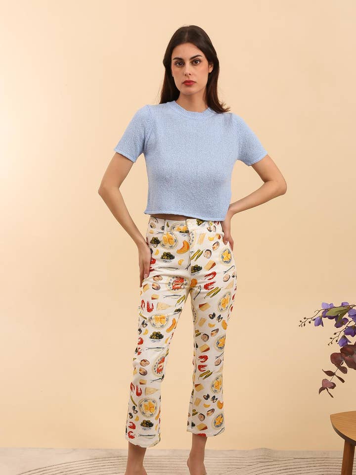 White 5730 MEDITERRANEAN TROUSERS for wholesale on Faire0