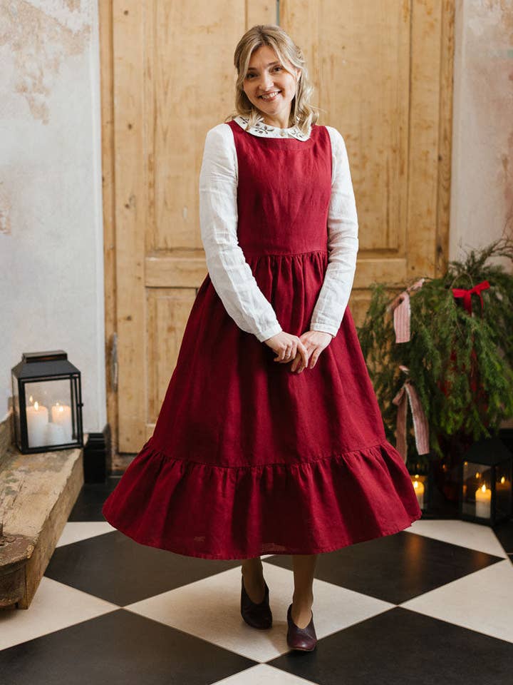 Ivy – Adjustable Tie Linen Dress for wholesale by Son de Flor