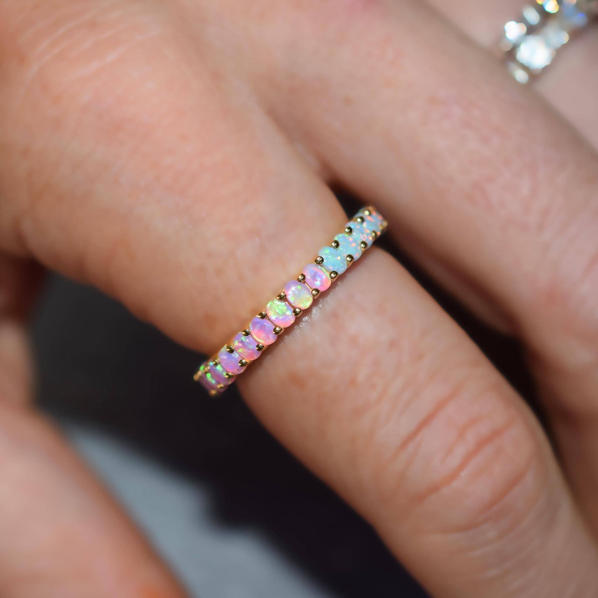 La Kaiser - Wholesale Multi-Stone Ring - Opal Ombre Dual Band 2