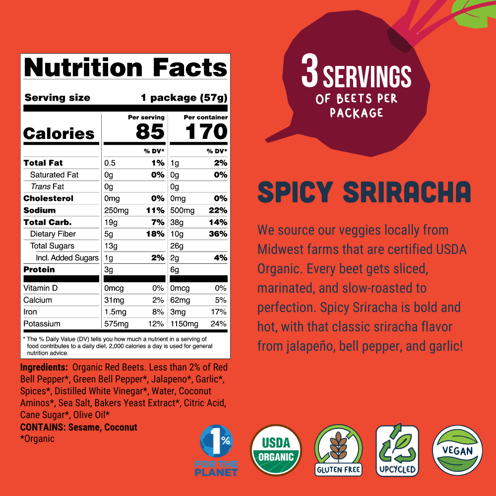 Theo's Plant-Based – Großhandel Trockenfleisch – Beet Jerky Spicy Sriracha4