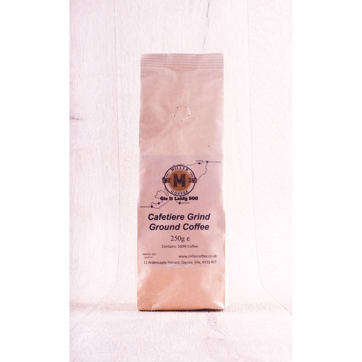 Miller Coffee – wholesale Ground coffee – Gie It Laldy 250g Ground Espresso