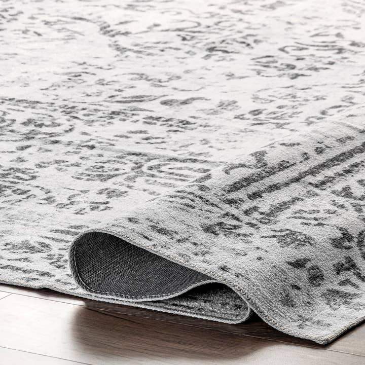 Ivory Bess Persian Vintage Machine Washable Area Rug for wholesale on Faire