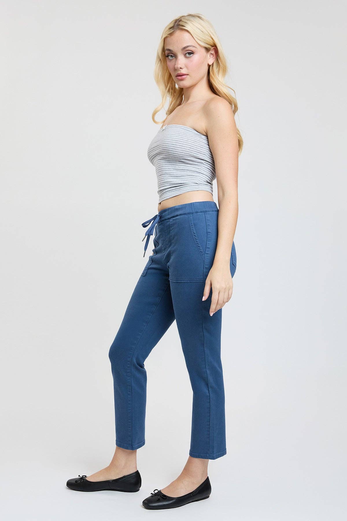 YMI - Wholesale Lounge Sweatpants/Joggers - Women's - High Rise Pull On Straight Leg Jogger- P0526074