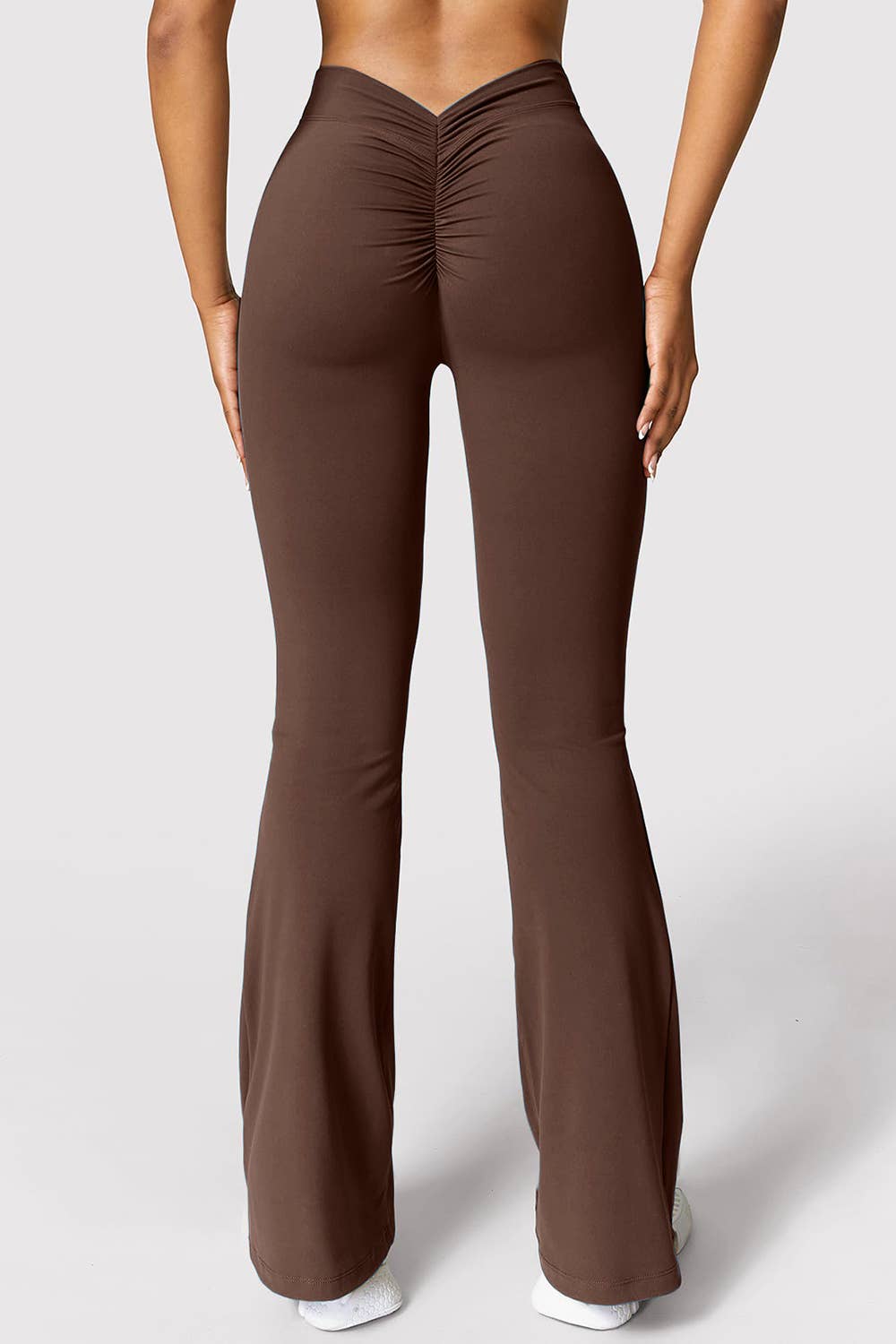 Color 5 - Wholesale Athletic Pants - Women's - Navy premium active wear yoga flare pants w/scrunch butt12