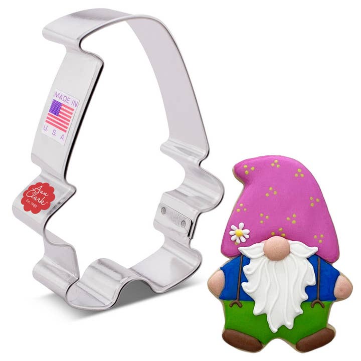 Ann Clark - Wholesale Cookie Cutter - Gnome Cookie Cutter, 4". (Bag of 1 Dozen)