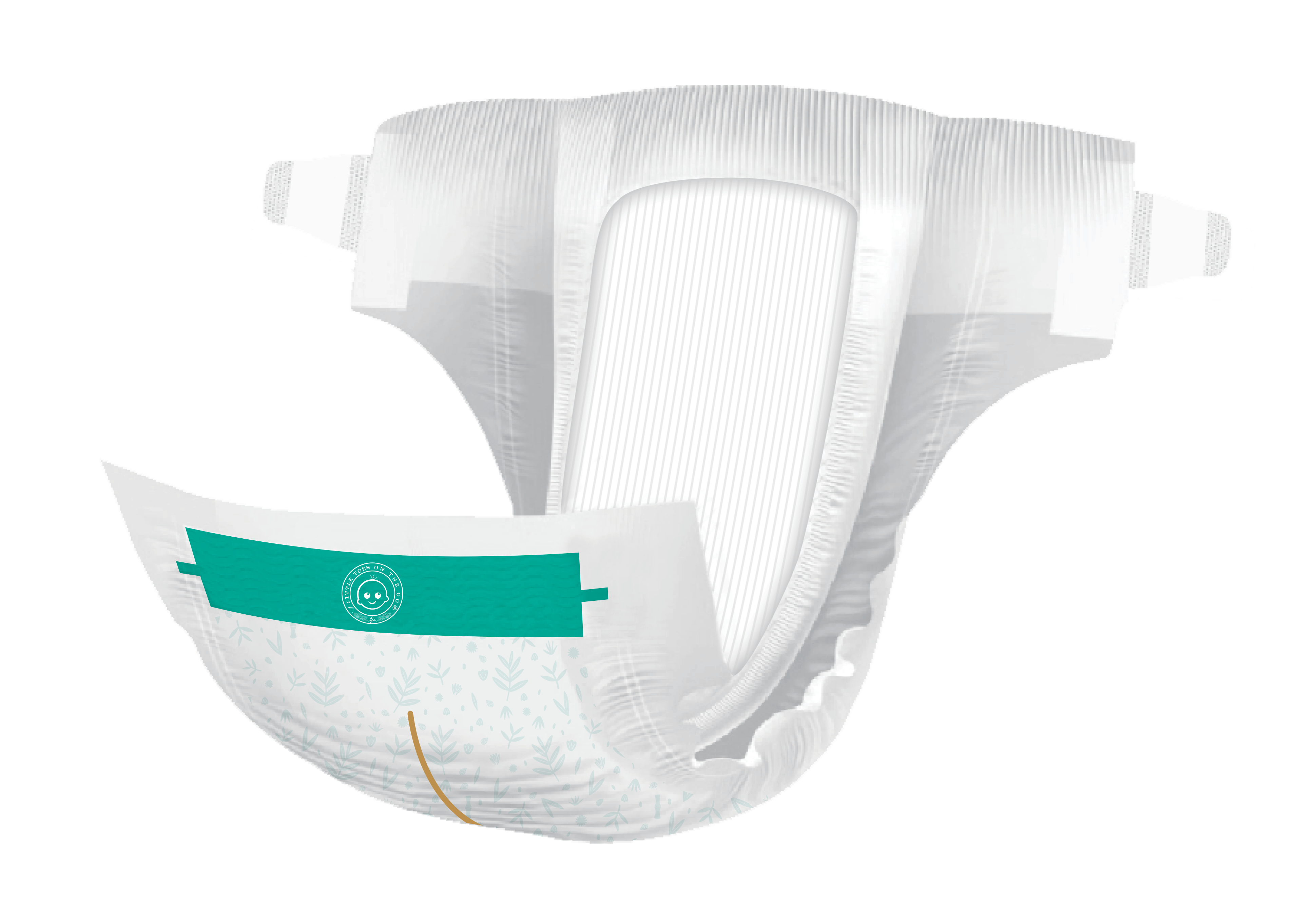 Products on the Go - Wholesale Diaper (Cloth) - Baby - Small Little Toes Absorbent Natural Bamboo Diapers 36 pack2