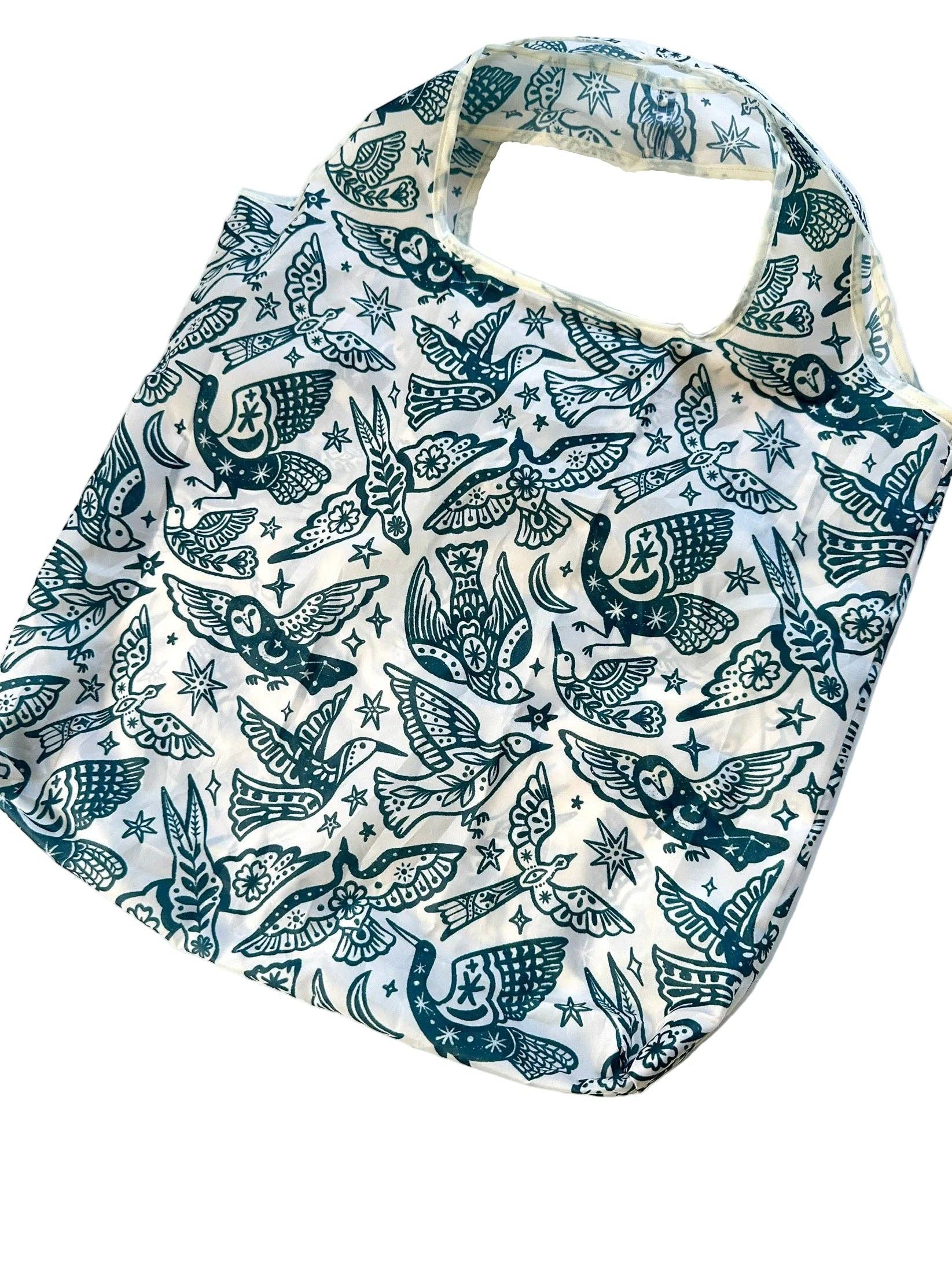 liadelyonart - Wholesale Grocery/Shopping Bag - Boho Bird Reusable Tote Bag3