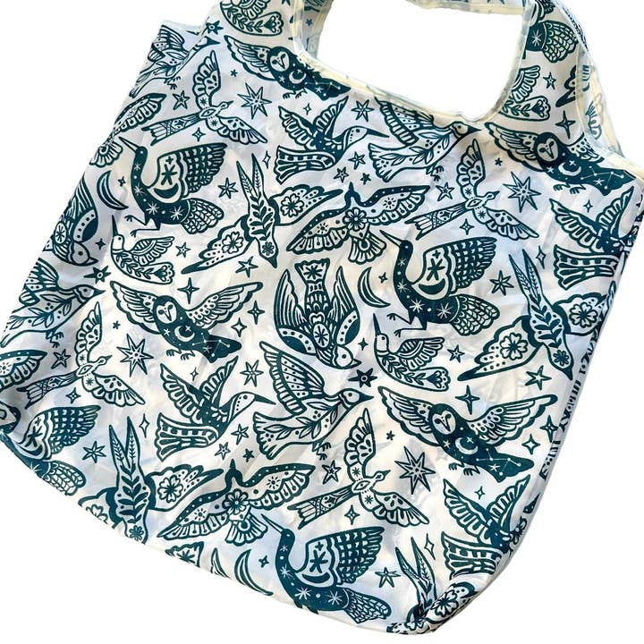 liadelyonart - Wholesale Grocery/Shopping Bag - Boho Bird Reusable Tote Bag3