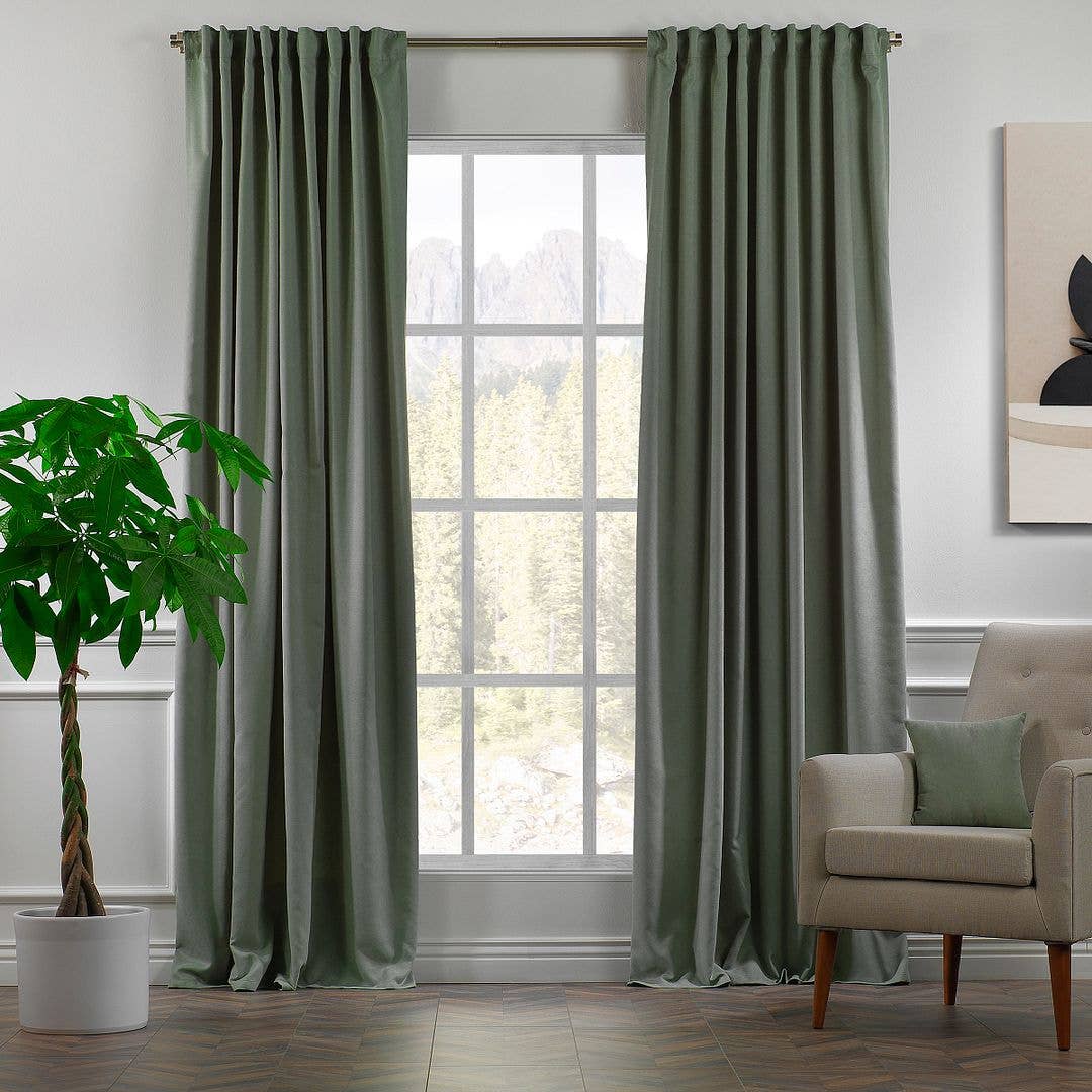 Bes Home Design - Wholesale Curtain - 100" Wide & Extra Long Matte Decorative Custom Size Curtain52