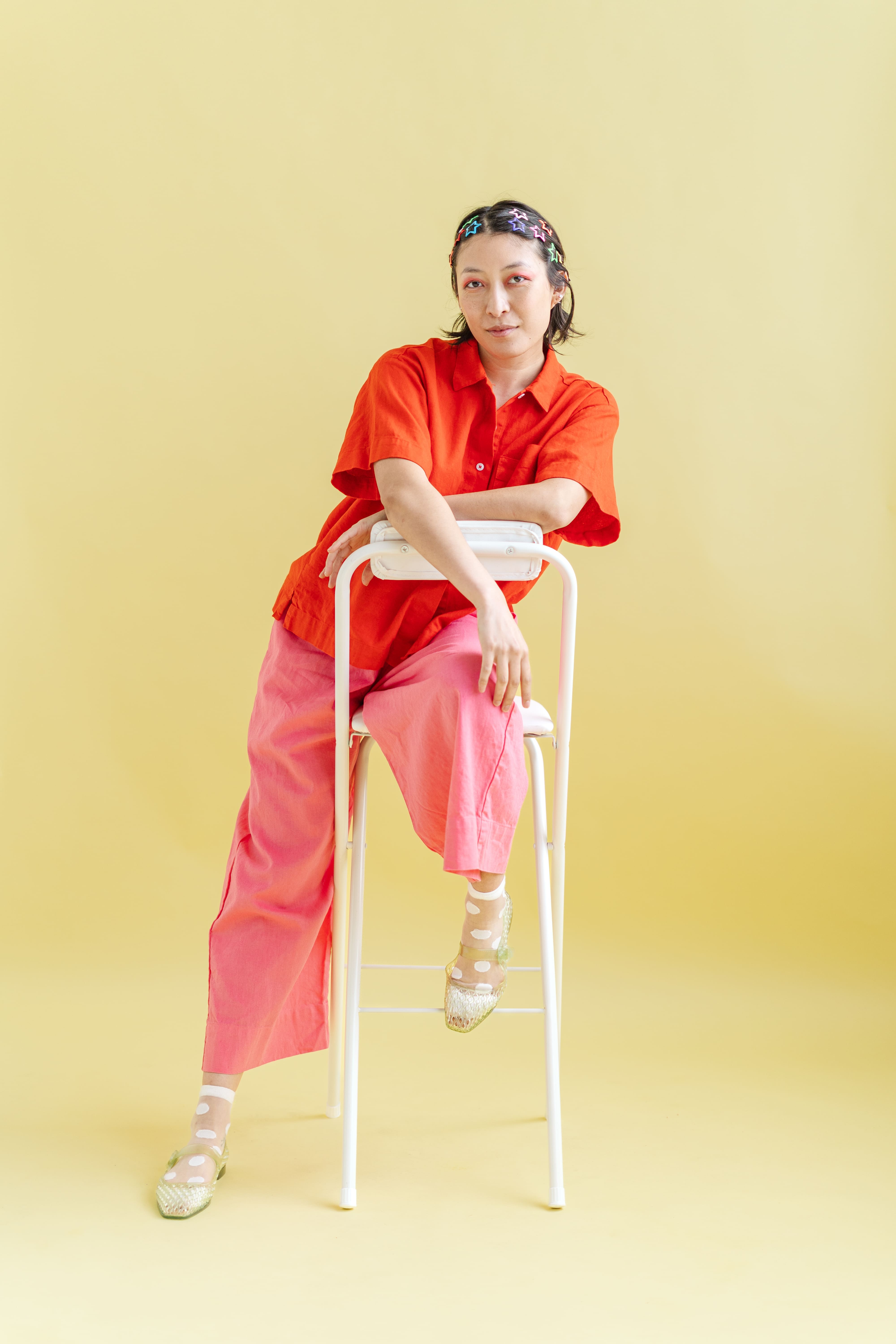 Nettle Studios - Wholesale Pants - Women's - Size Inclusive Plus Size Wide Leg Pant Bubblegum Pink Linen5