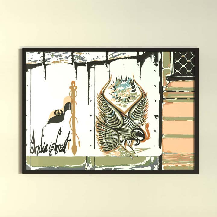 Póster enmarcado India is Great Tata Bird para venta al por mayor de symbolika