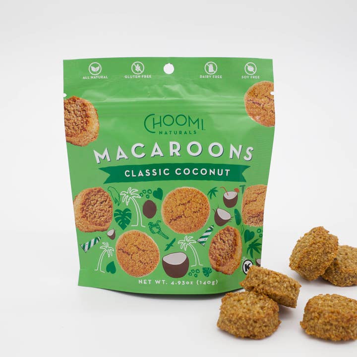 Choomi Naturals – Cookie por atacado – Macaroons de coco clássicos1