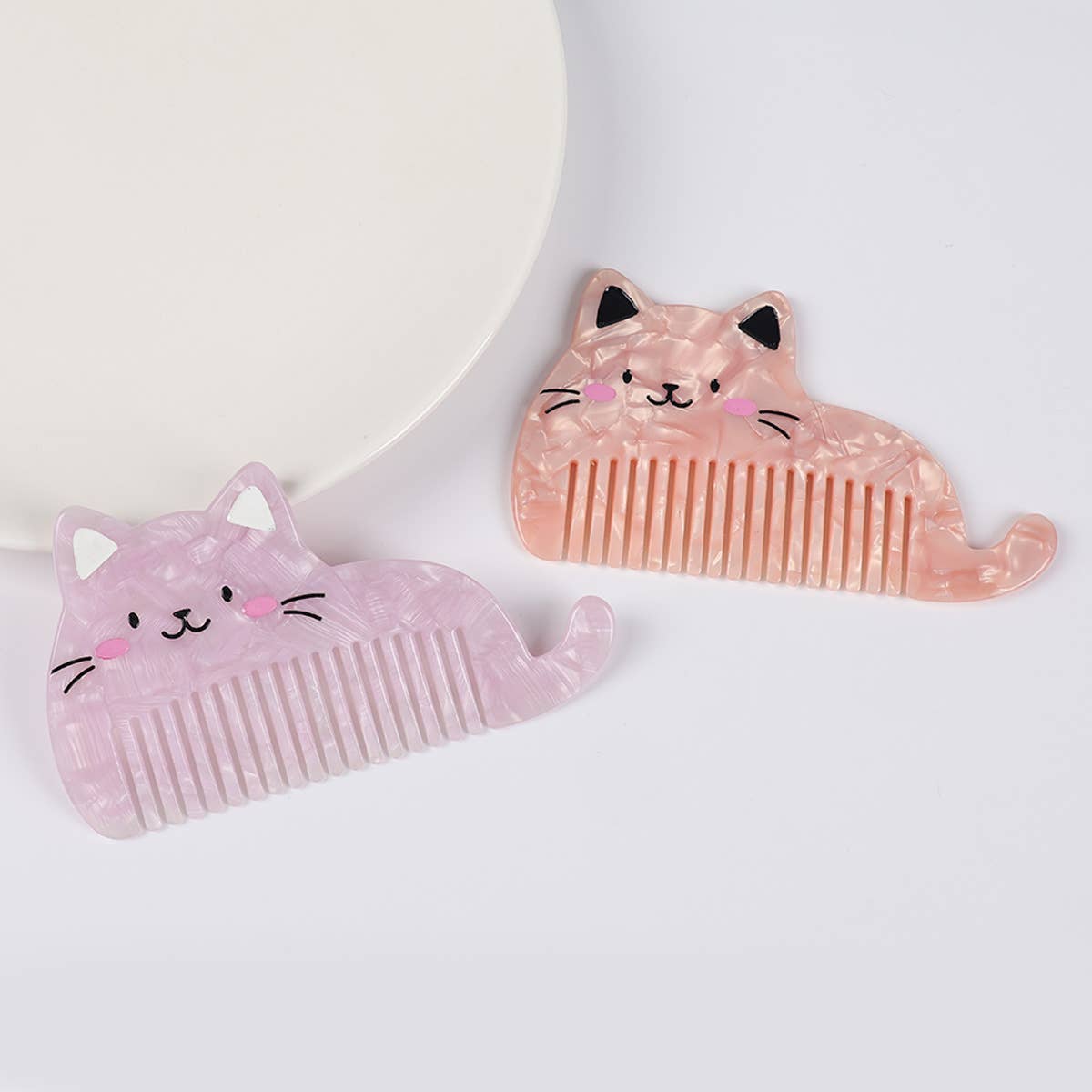 SoapElenGlen - Vente Peigne/brosse à cheveux - Peignes à cheveux en forme de chat mignon pour coiffures douces3