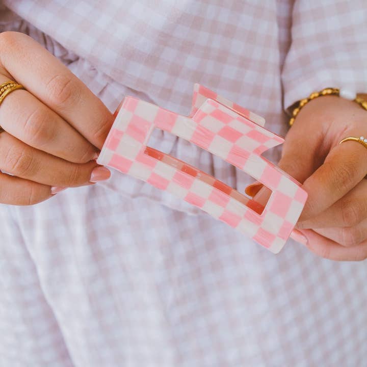 Shop ANDi - Wholesale Hair Clip - Women's - Rad Checkered Claw Clip