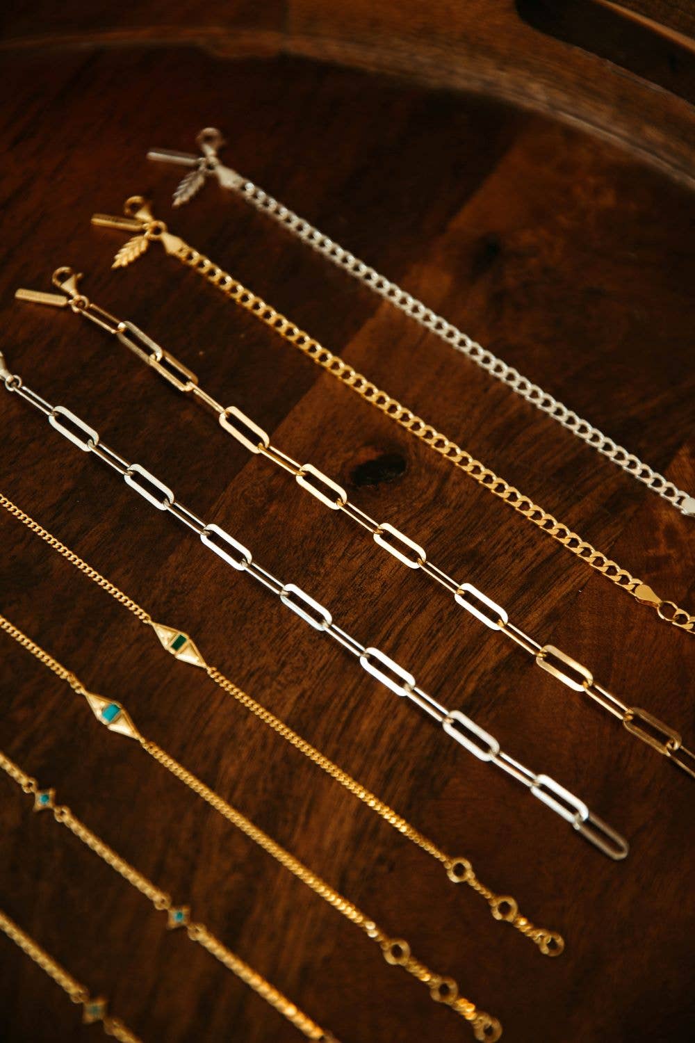 Sierra Winter Jewelry - Wholesale Link & Chain Bracelet - Hank Bracelet - Gold4