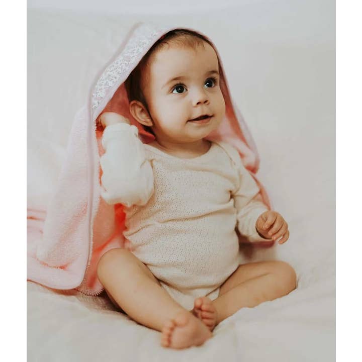 Manufacture des bébés français - Wholesale Hooded Towel - Kids & Baby - Lilac bath cape5
