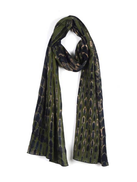 Rayon Tie Dye Scarf-06119 for wholesale by Nusantara Inc.