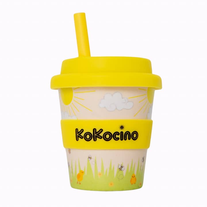 KoKocino - Wholesale Drinking Glass/Cup - Kids & Baby - Chicky Morning Babyccino cup + Straw & Pop-it toy 120ml1
