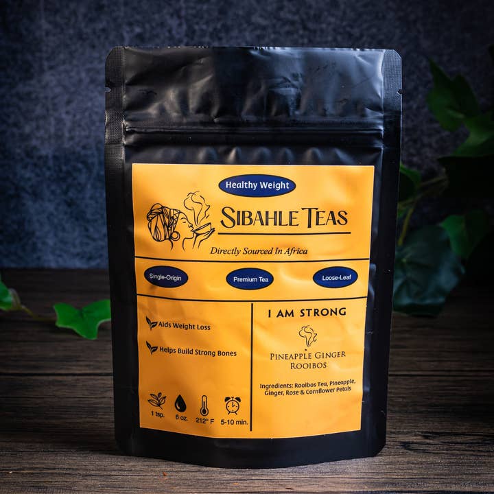 Je suis fort - Rooibos à l'ananas et au gingembre pour la vente par Sibahle Teas