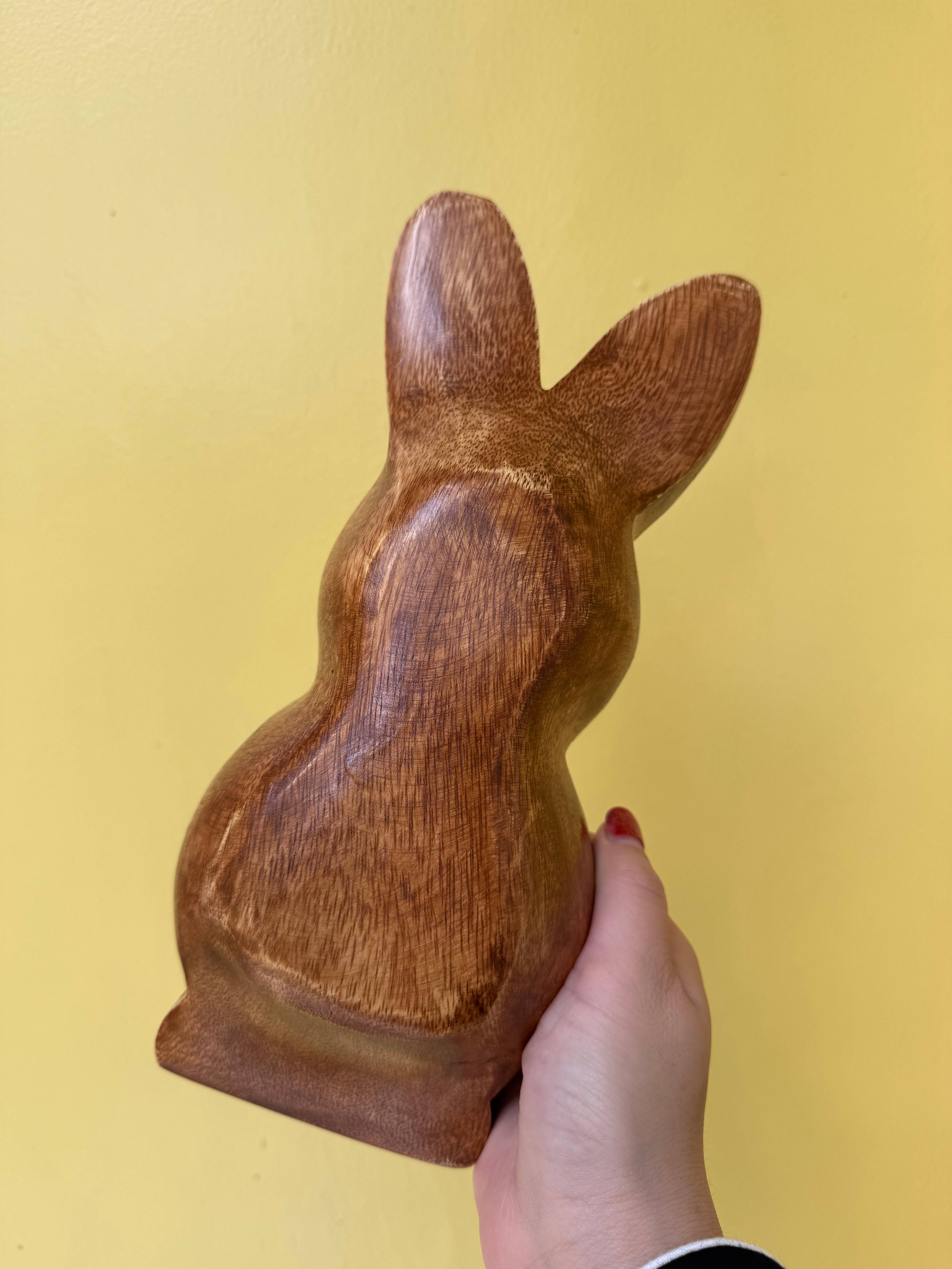 Woodware&Co - Wholesale Candle Holder - WHOLESALE Acacia Easter bunny bowls | Rabbit Bunny Bowls  2