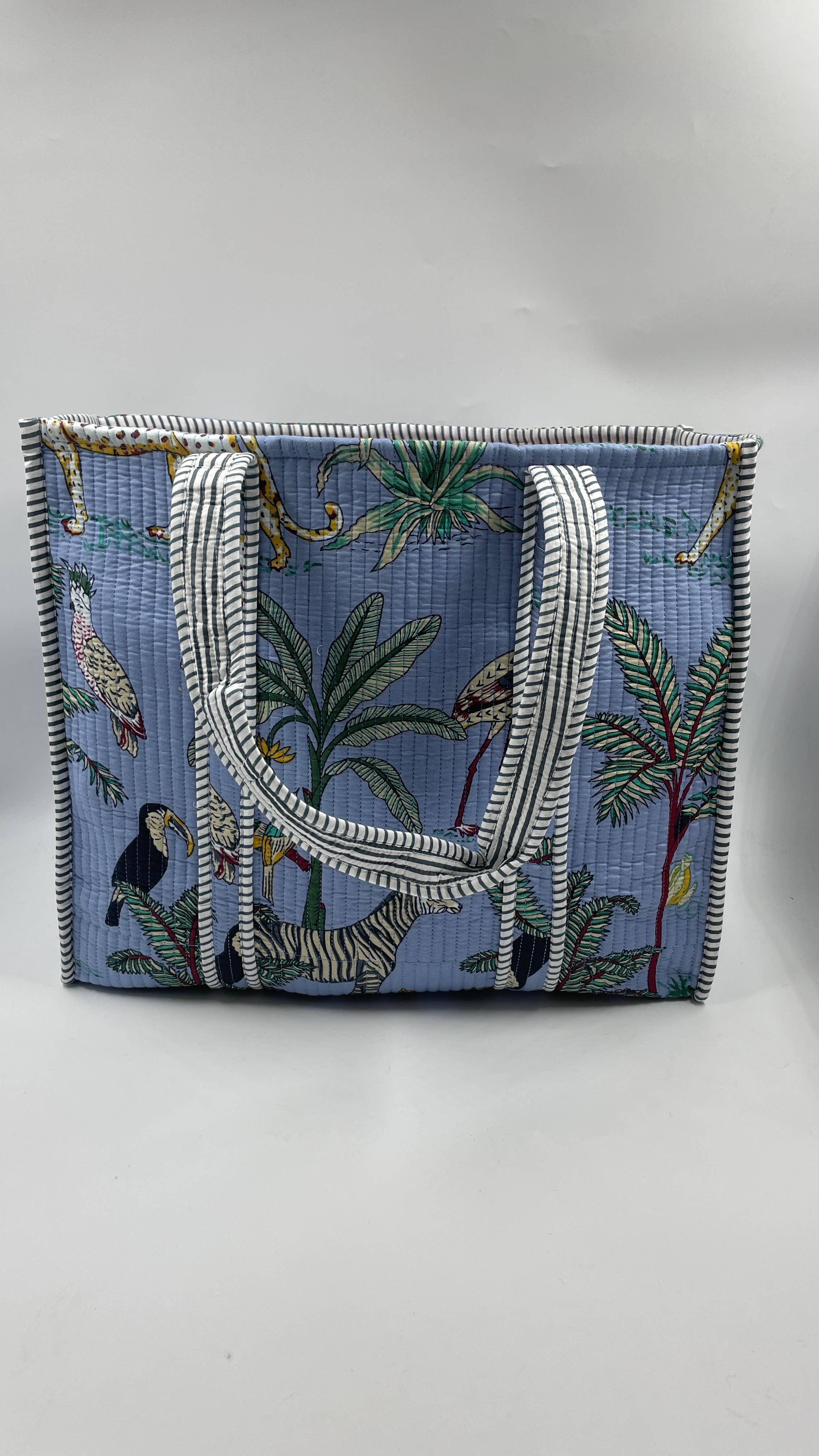 Funky Yak Ltd – wholesale Tote bag – Women's – 100% Cotton Kantha Quilted Boho Animal DGReversible Tote Bag0