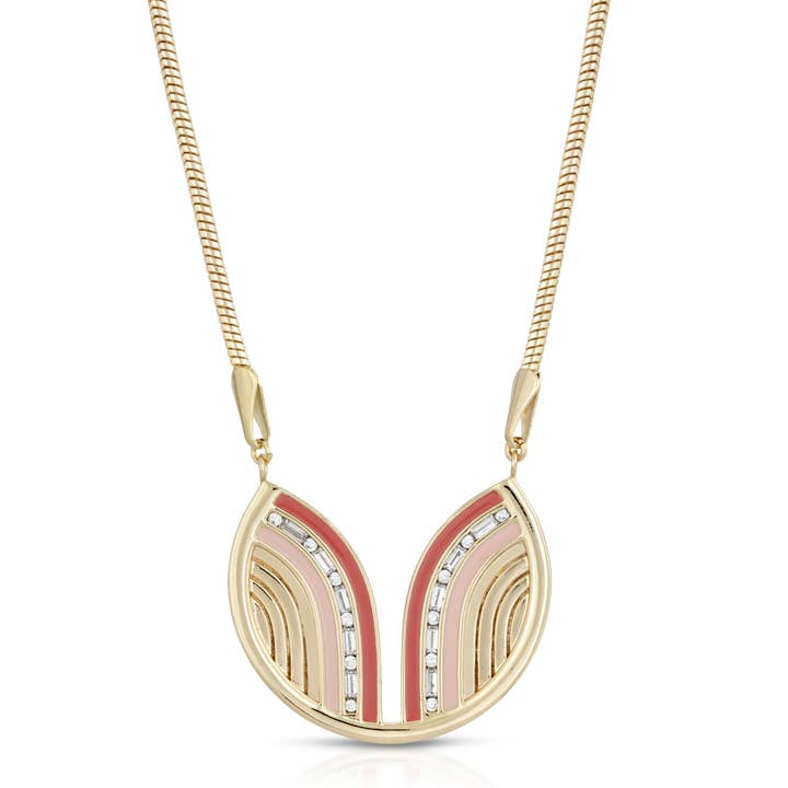 Collar South Beach - Coral/canela para venta al por mayor de Glamrocks Jewelry