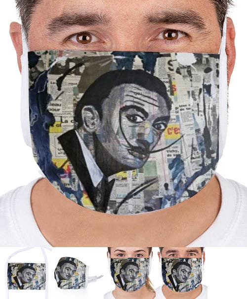 Artedelph - Wholesale Coffee Mug - Black and white Dali mask3