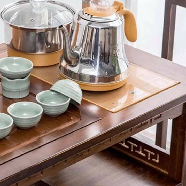 everythingbamboo - Wholesale Serving tray - Bamboo Table Bamboo Gongfu Tea Coffee Table Serving Tray Cabinet With Wheels4