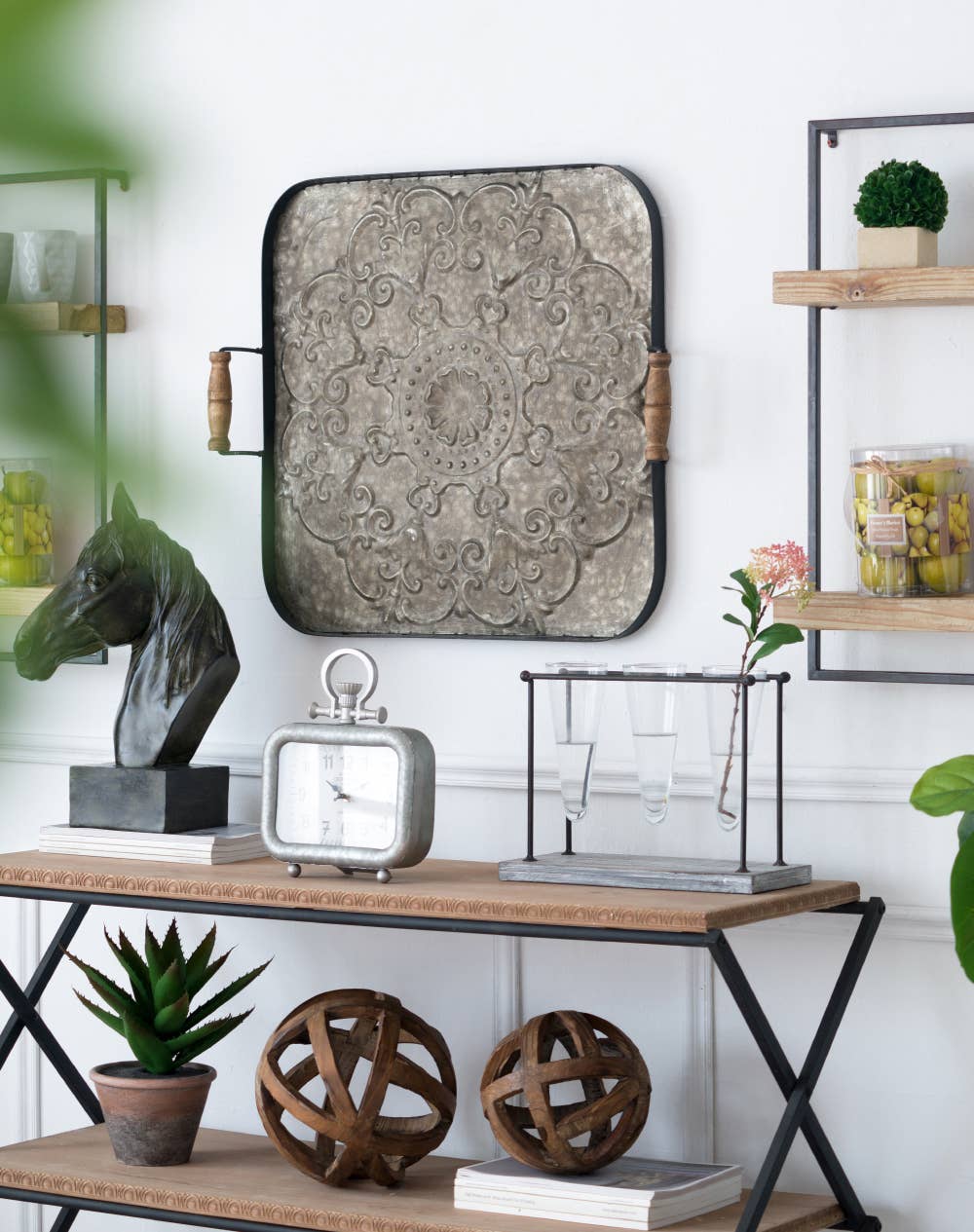 A&B Home Group Inc. – Großhandel Tischdeko – 13x6x16" Bronze Polyresin Pferdekopf-Büste4