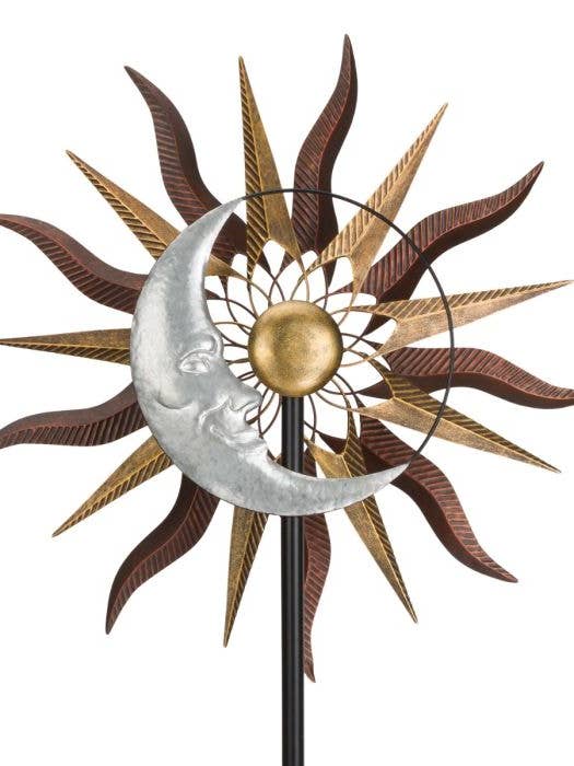 26" Wind Spinner - Sun Moon for wholesale by Regal Art & Gift