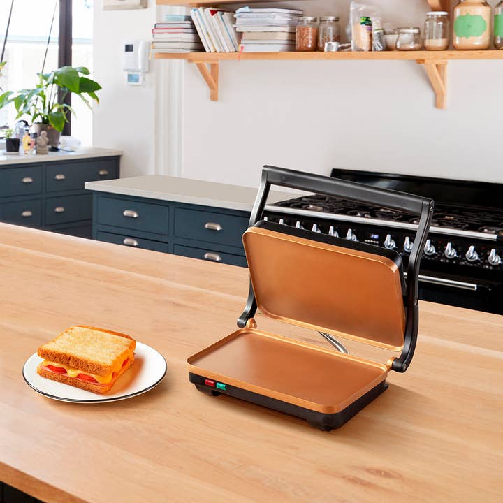 Holstein Housewares - Wholesale Kitchen Appliance - Griddle Panini Press Grill & Gourmet Sandwich Maker5