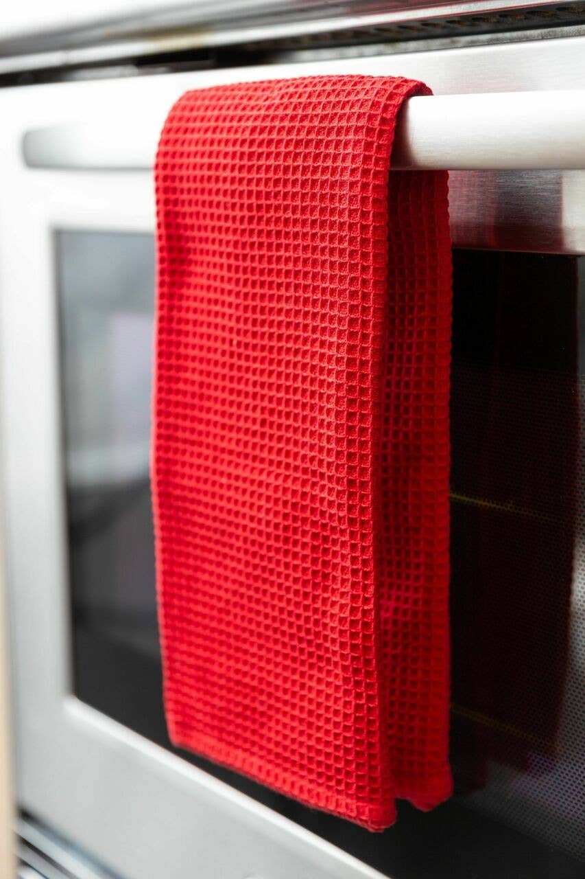 Fabstyles - Venta al por mayor Paños de cocina - Juego de 4 toallas de cocina de algodón con diseño waffle Fabstyles Broadway7