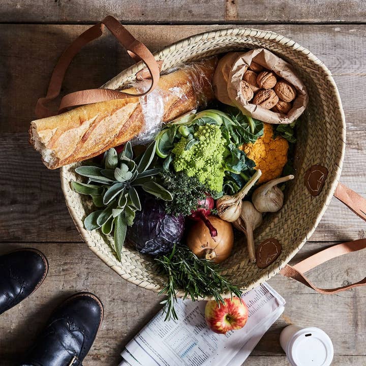 HandmadeBestSeller - Wholesale Beach Bag - STRAW BAG With Double Leather Handles - bags for women1