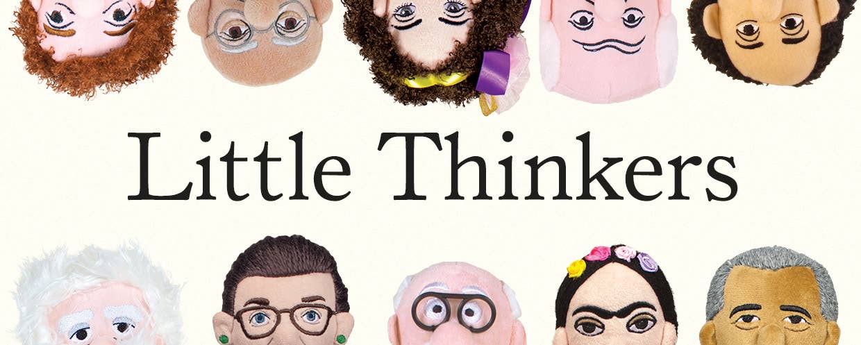 Unemployed Philosophers Guild - Wholesale Stuffed/Plush Toy - Kids & Baby - Black Rosie the Riveter Little Thinker2