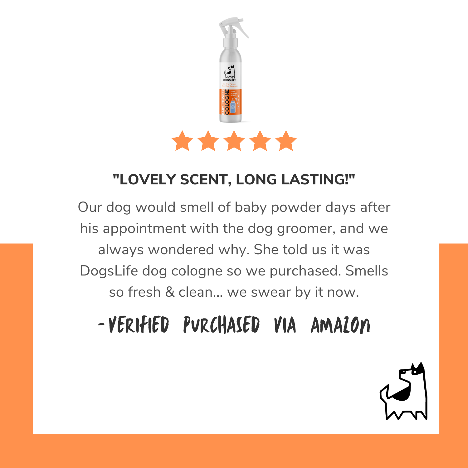 DogsLife - Venta al por mayor Spray para mascotas - Perros - Colonia para perros (aroma a talco para bebés)4