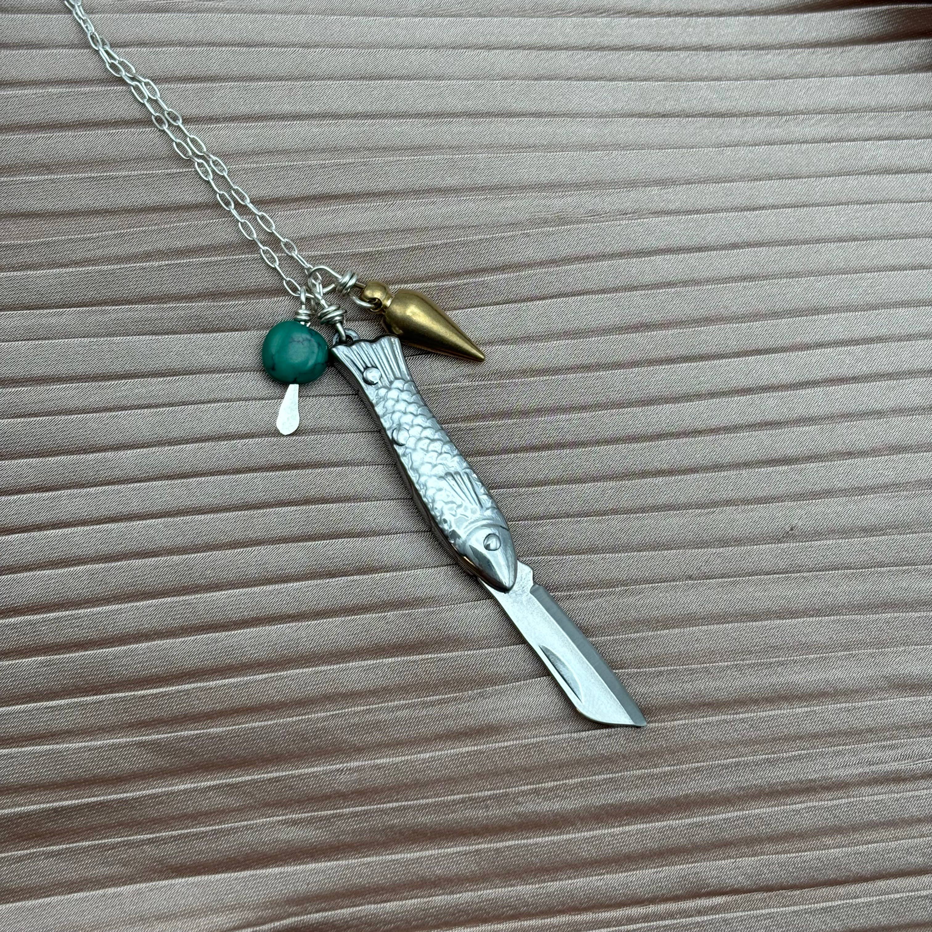 Fluff Hardware – wholesale Pendant/charm necklace – Handmade Feeesh Billie Necklace9