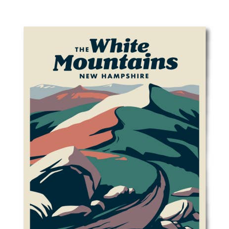 White Mountains - 12x16 Poster for wholesale by The Landmark Project