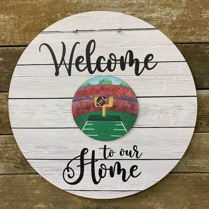 Football Stadium Door Hanger Insert for wholesale by Birch and Boulder LLC