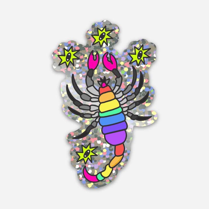 Liminal Moon Art Club - Vendita all'ingrosso Adesivo - Adesivo Scorpione Glitterato0