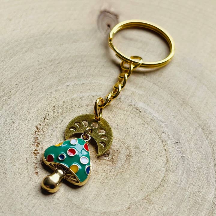 Paddenstoel Hekserige Kawaii Sleutelhanger & Cottagecore Cadeaus voor wholesale door Same Sunset Design