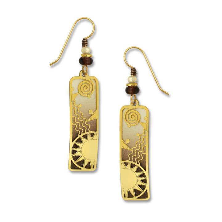 Left Hand Studios - Wholesale Dangle Earrings - Chocolate Vanilla Column