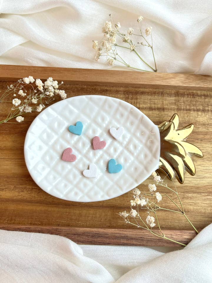 Lightweight Heart Studs for Everyday Wear for wholesale by Rosa Paulina Designs