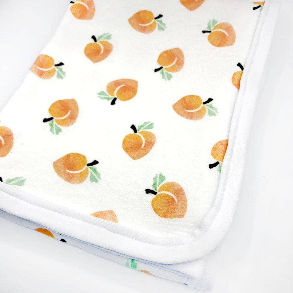 Sunny Day Designs - Wholesale Receiving Blanket - Baby - Peachy Keen Organic Cotton Baby Blanket1