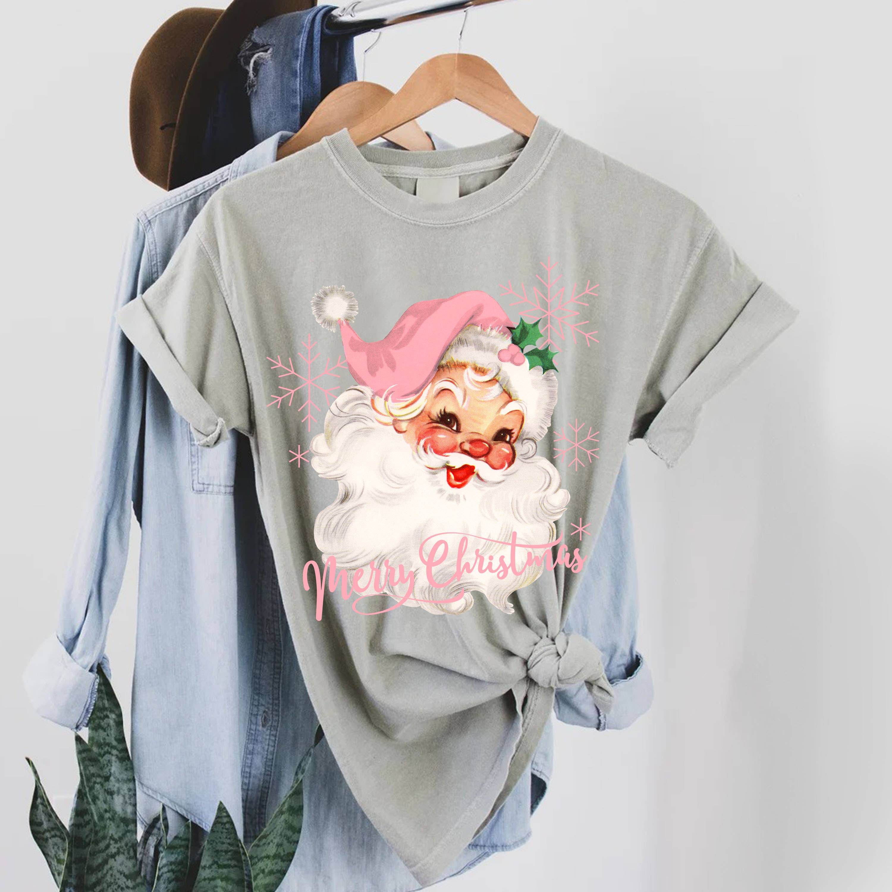 STARCHIS - Wholesale Screen Printed T-Shirt - Women's - SCT-Y4369 Vintage Santa Claus Graphic T-shirt3