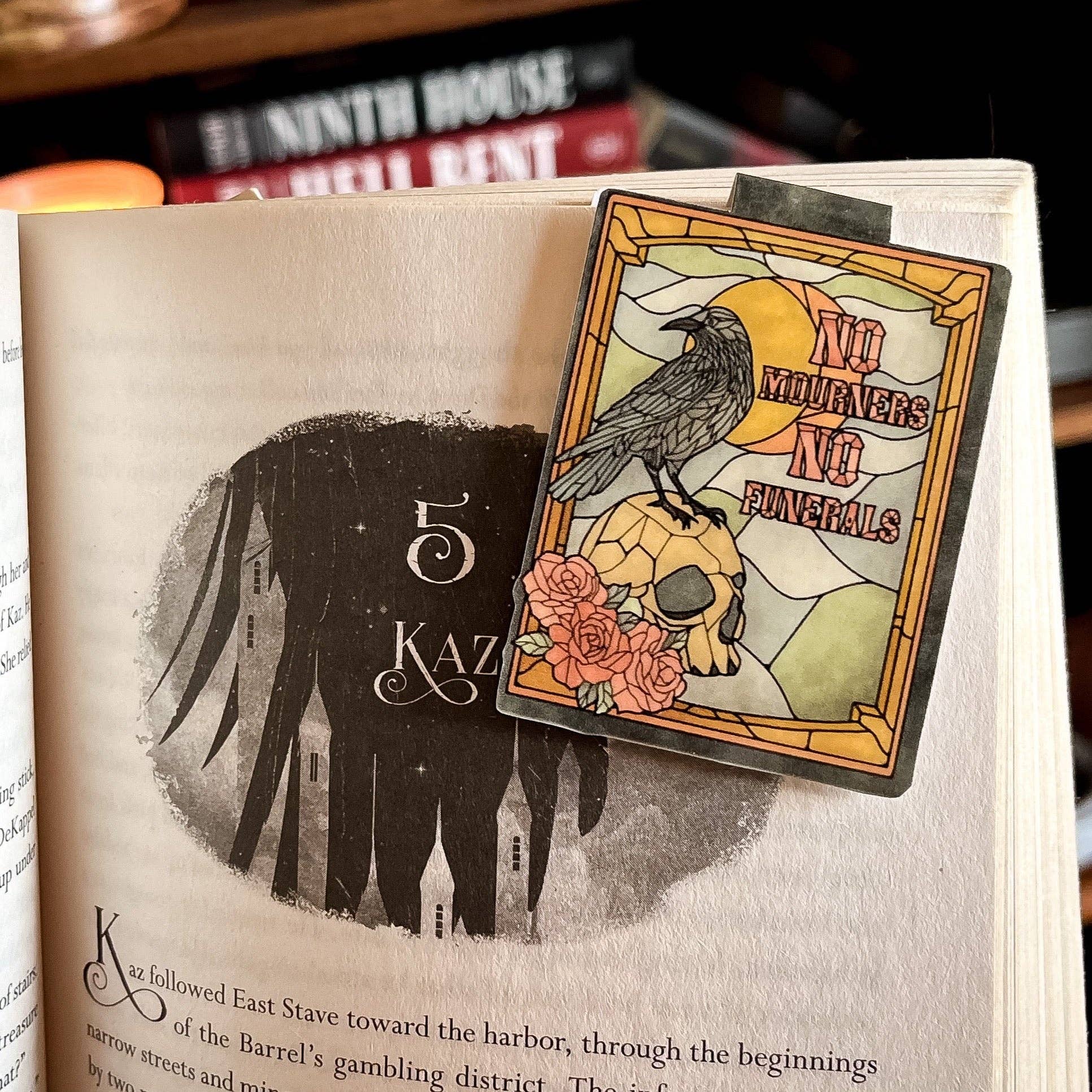 Well Read Babes - Wholesale Bookmark - Magnetic Bookmark - Six Of Crows - No Mourners No Funerals0